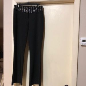 Cache dress bell bottom pants